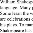 My Favorite Writer (William Shakespeare)