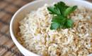 الأرز البني: وصفات القش